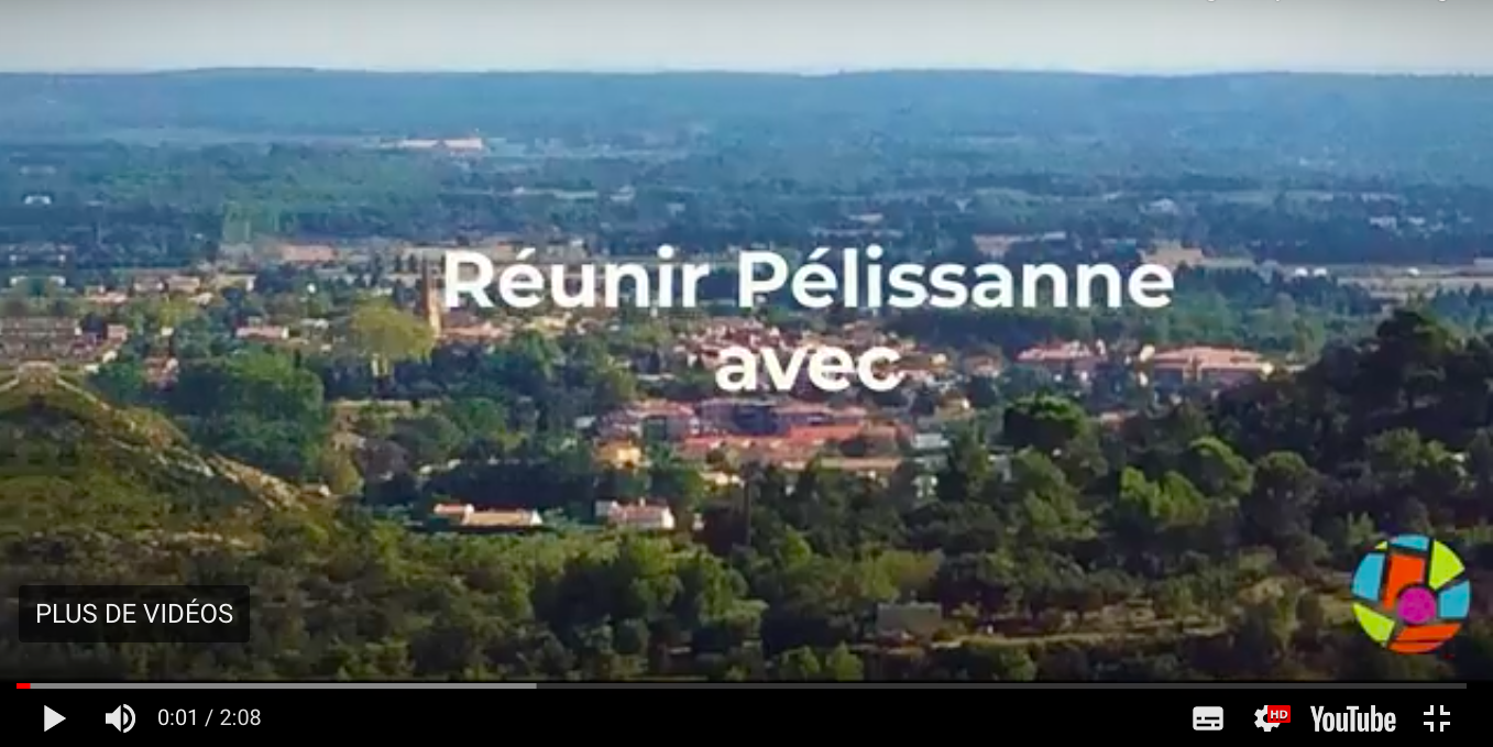 Voici la première vidéo de campagne de Réunir Pélissanne !
