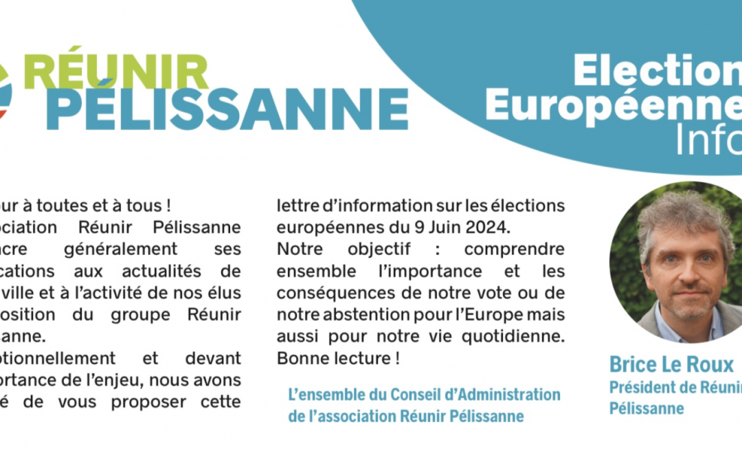 Sur les élections européennes du 9 Juin 2024